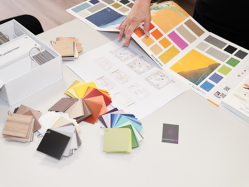 Raumgestaltung mit Bemusterung